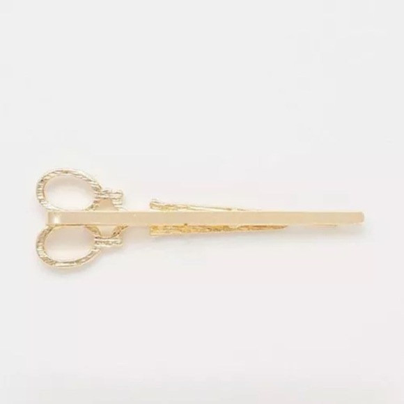 New in package silver & gold scissor hair clips - Picture 6 of 6